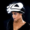 black and white dress hat ladies church hat