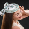 floral dress hat, princess Diana style dress hat