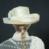 cream dress hat, church hat, wedding