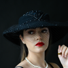 F99450-Women's Funeral Felt Dress Hat