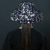NAL4501-Lavender lace covered church hat