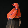 AC2190-Orange pillbox dress hat