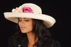 SE7005- Summer women straw hat With Assorted Flowers - SHENOR COLLECTIONS