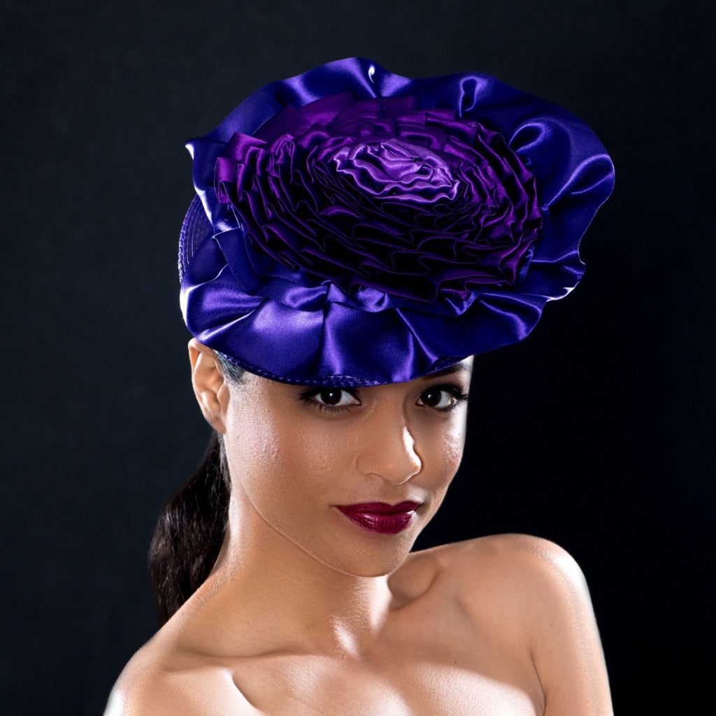 WF76062-Ladies Wedding Satin Fascinator