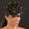 F6031-Ladies african print fascinator - SHENOR COLLECTIONS