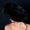 funeral dress hts,ladies black dress hats, mourning veil dress hats
