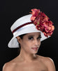 NA0049-White ladies church hat