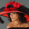 Kentucky derby dress hat, wide brim church hats, ladies desiner dress hat