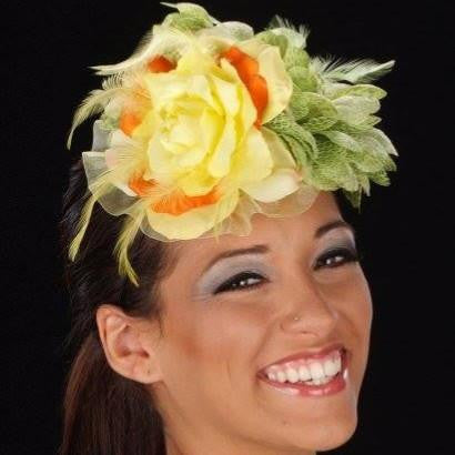 F6023 -Yellow and green handwear with a hint of orange - SHENOR COLLECTIONS