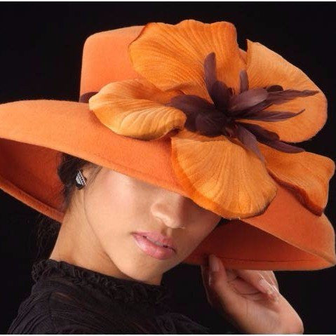 Orange Hats For Weddings And Fascinators Ladies Burnt Orange