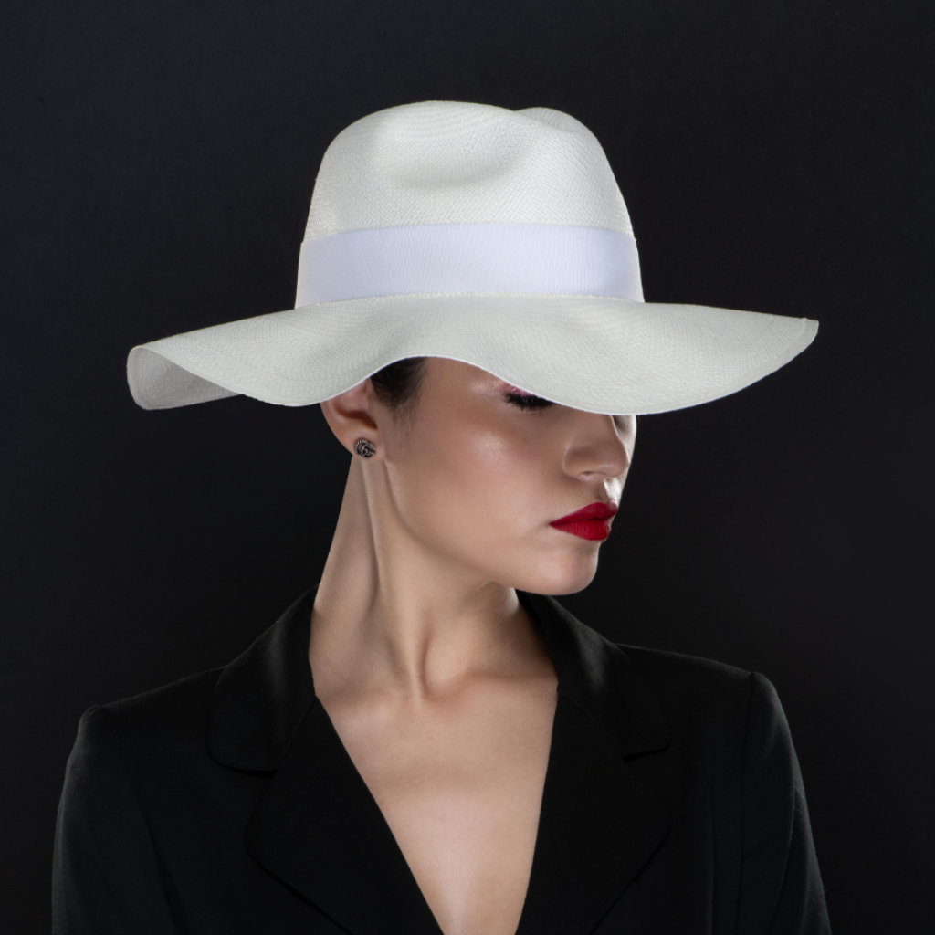 floppy Panama straw hat, dress hat