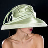 sage color ladies dress hat