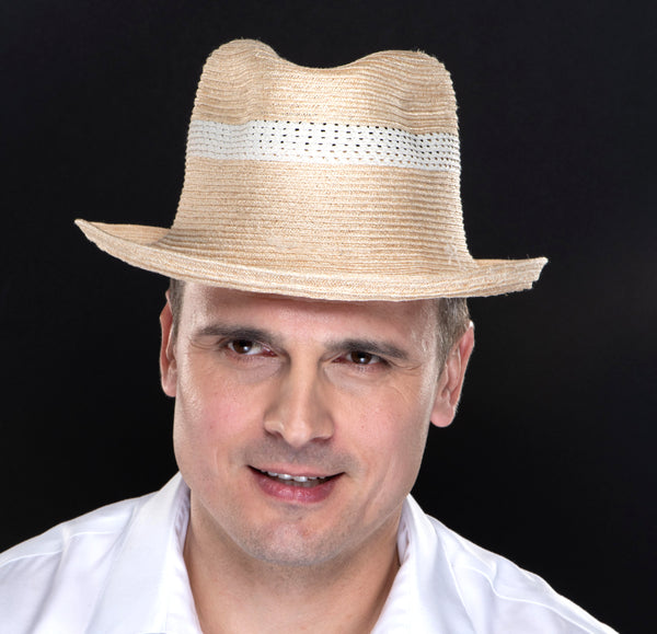 M1706- Tan fedora for men