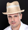 M1706- Tan fedora for men