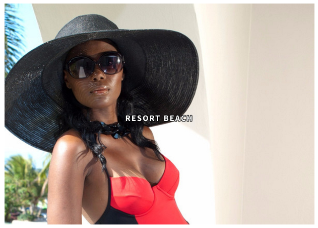Wide brim beach resort sun hat for ladies