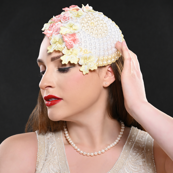 pearl fascinator, wedding fascinator