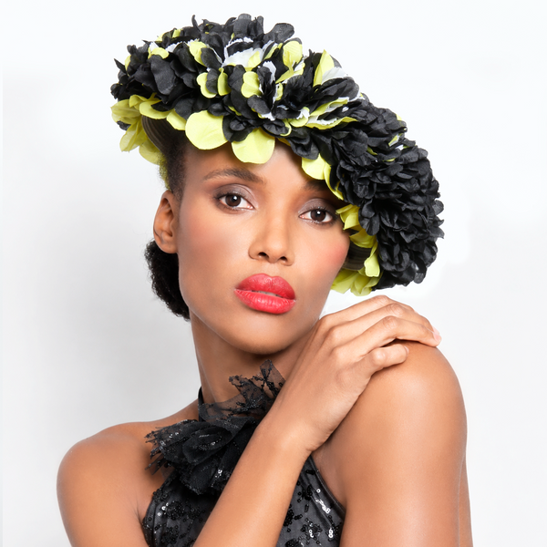 NA-40401-Open top flower dress hat