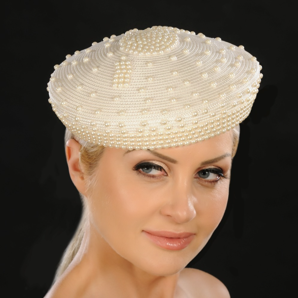 pearl pillbox dress hats