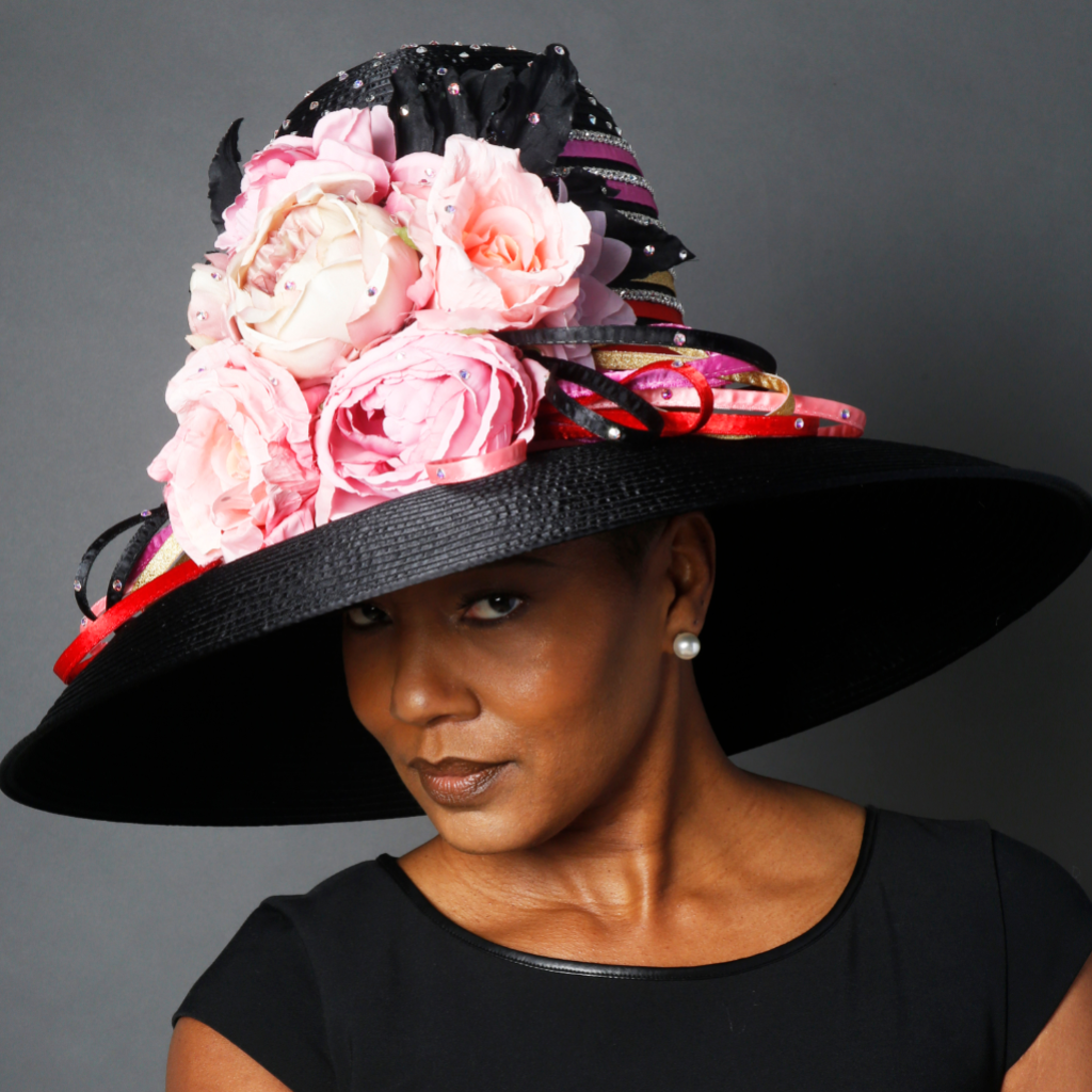 Black hot sale dress hat