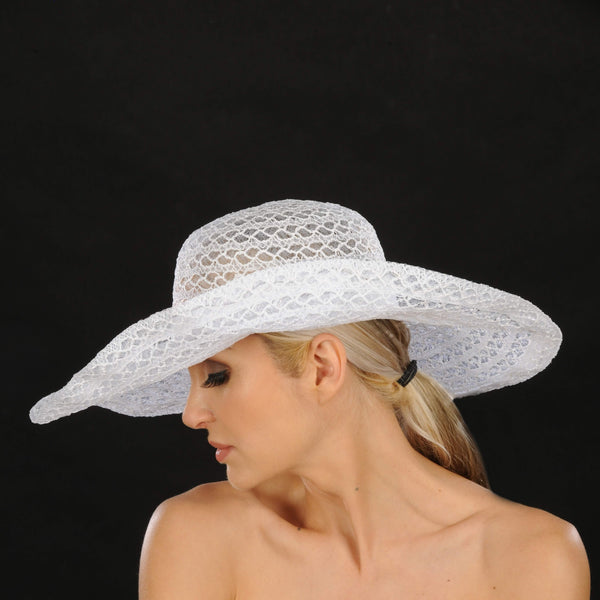 SS1006- Ladies sun beach hat - SHENOR COLLECTIONS