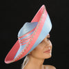 OE8013- Wide brim satin dress hat for women - SHENOR COLLECTIONS