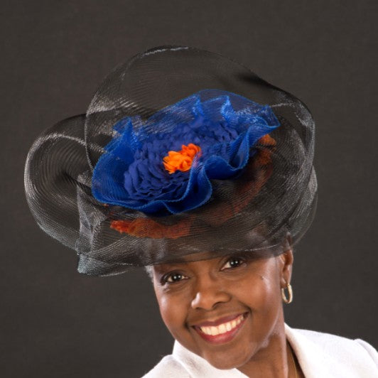 F6036-Ladies horse hair fascinator - SHENOR COLLECTIONS