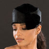 NA1068-Pillbox dress hat for women in black - SHENOR COLLECTIONS