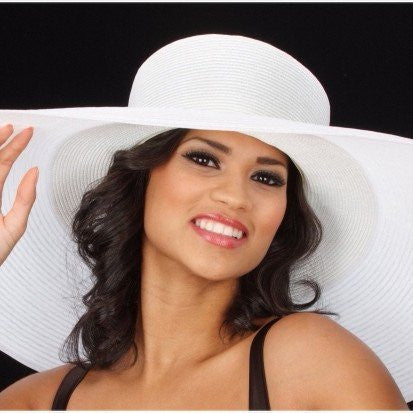 BW9980-Summer hat for women wide brim - SHENOR COLLECTIONS